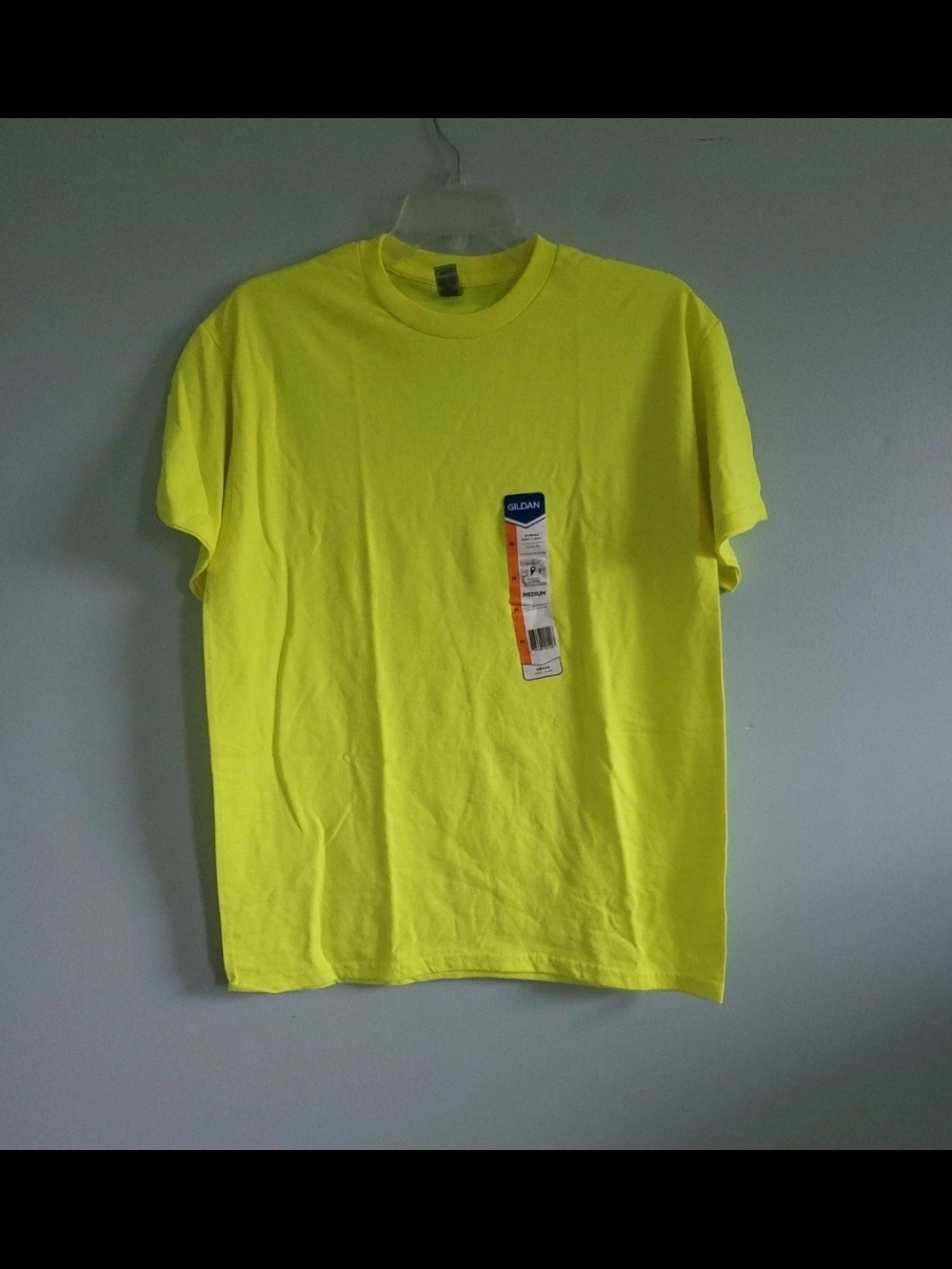 Gildan Men’s Neon Yellow Short Sleeve Crew T-Shirt